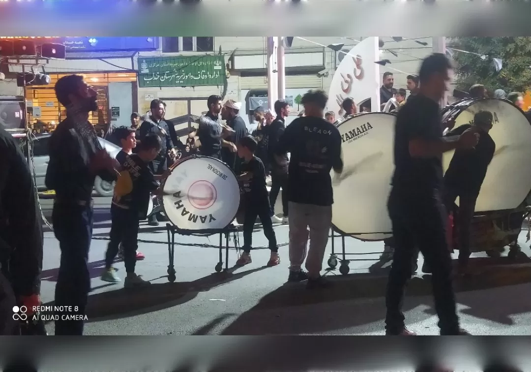 مراسم عزاداری شب تاسوعا در خنداب