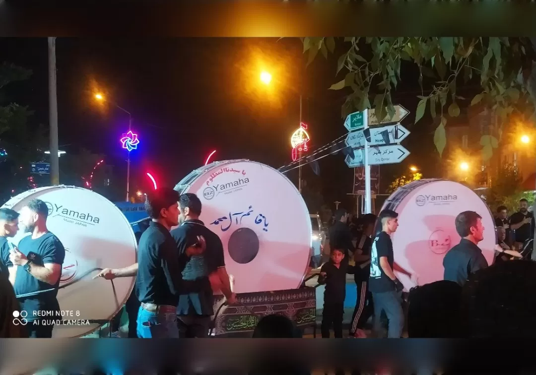 مراسم عزاداری شب تاسوعا در خنداب