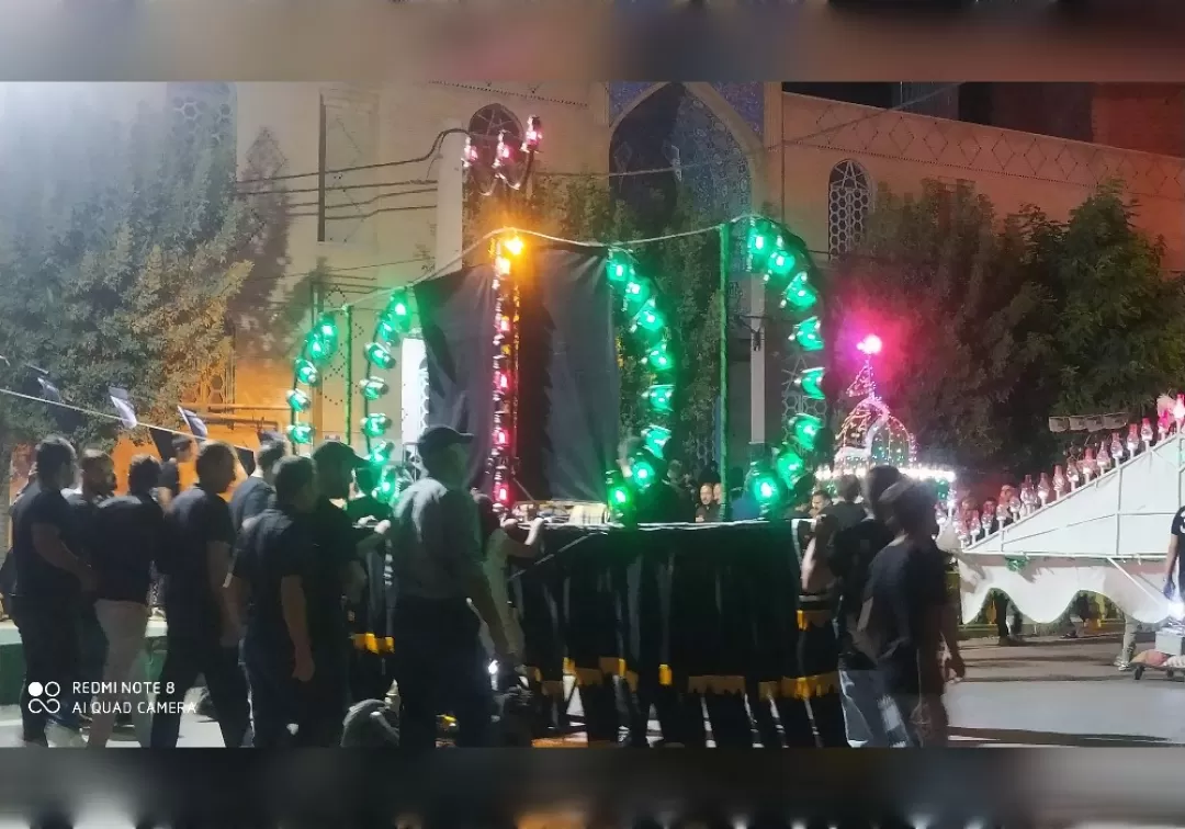 مراسم عزاداری شب تاسوعا در خنداب