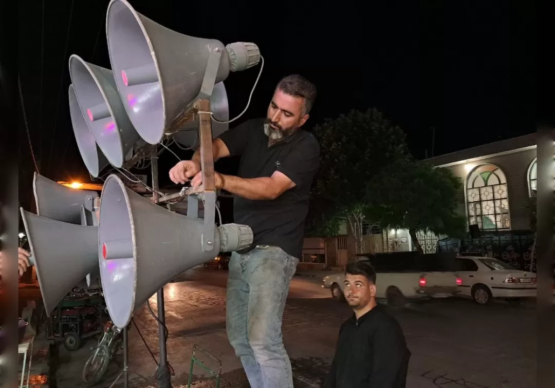 مراسم عزاداری شب تاسوعا در خنداب