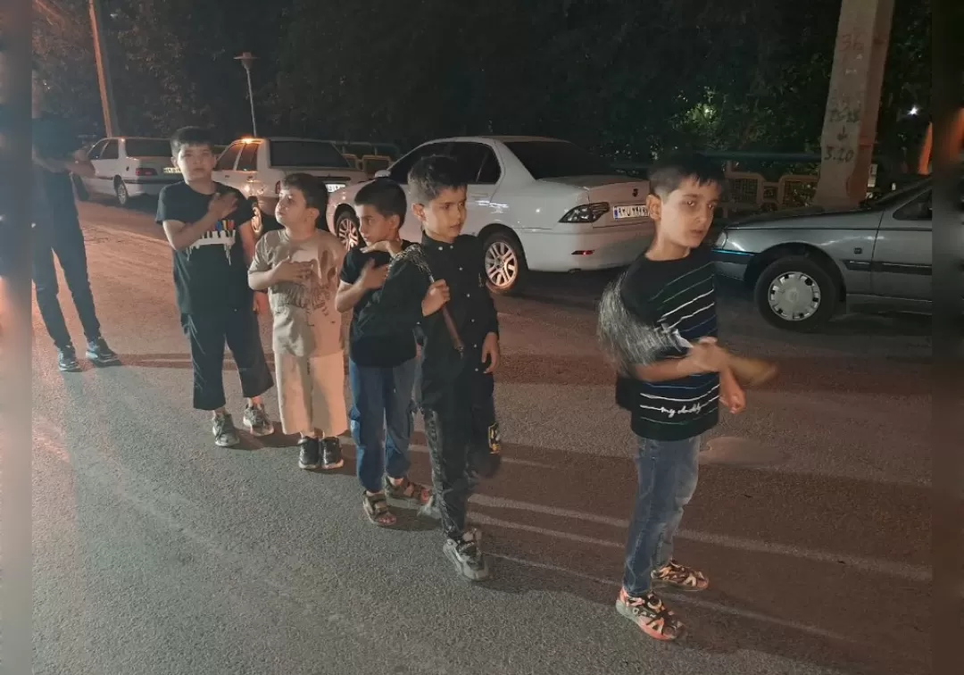 مراسم عزاداری شب تاسوعا در خنداب