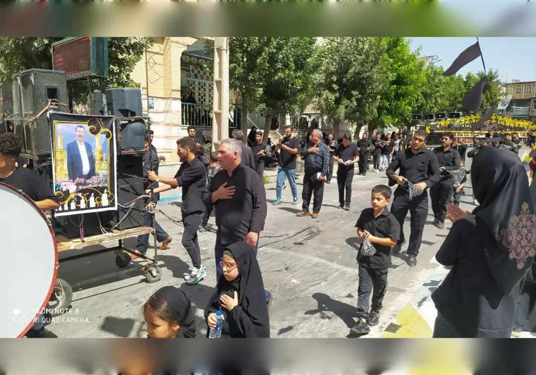 مراسم عزاداری صبح عاشورا در خنداب