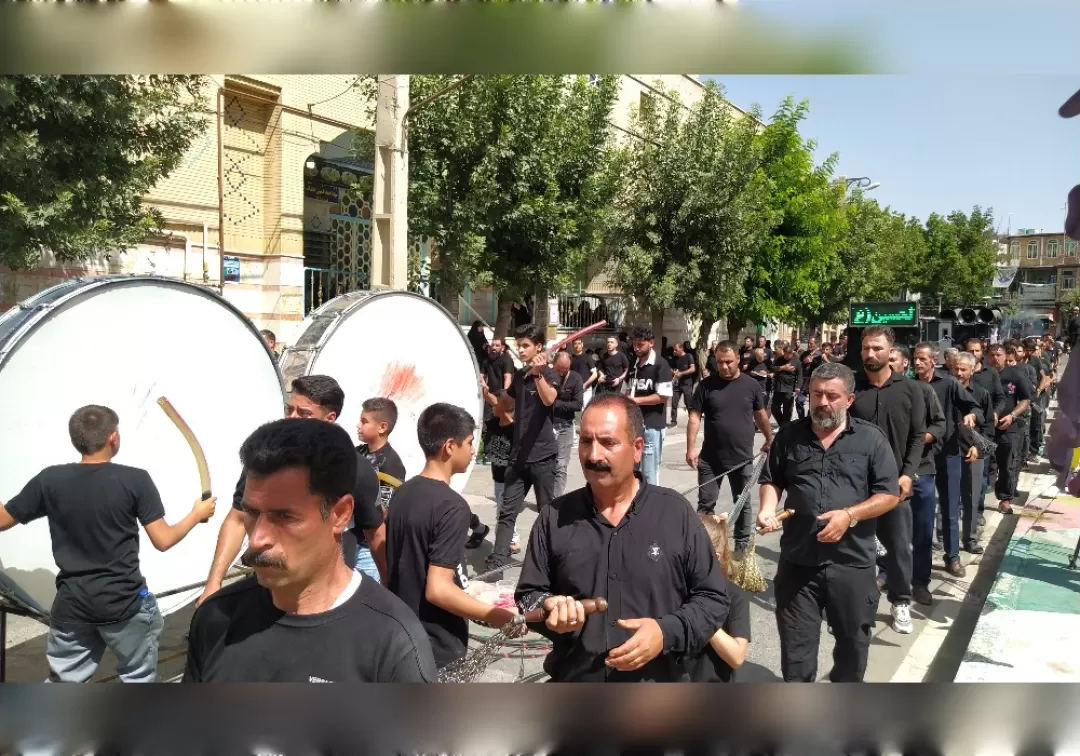 مراسم عزاداری صبح عاشورا در خنداب