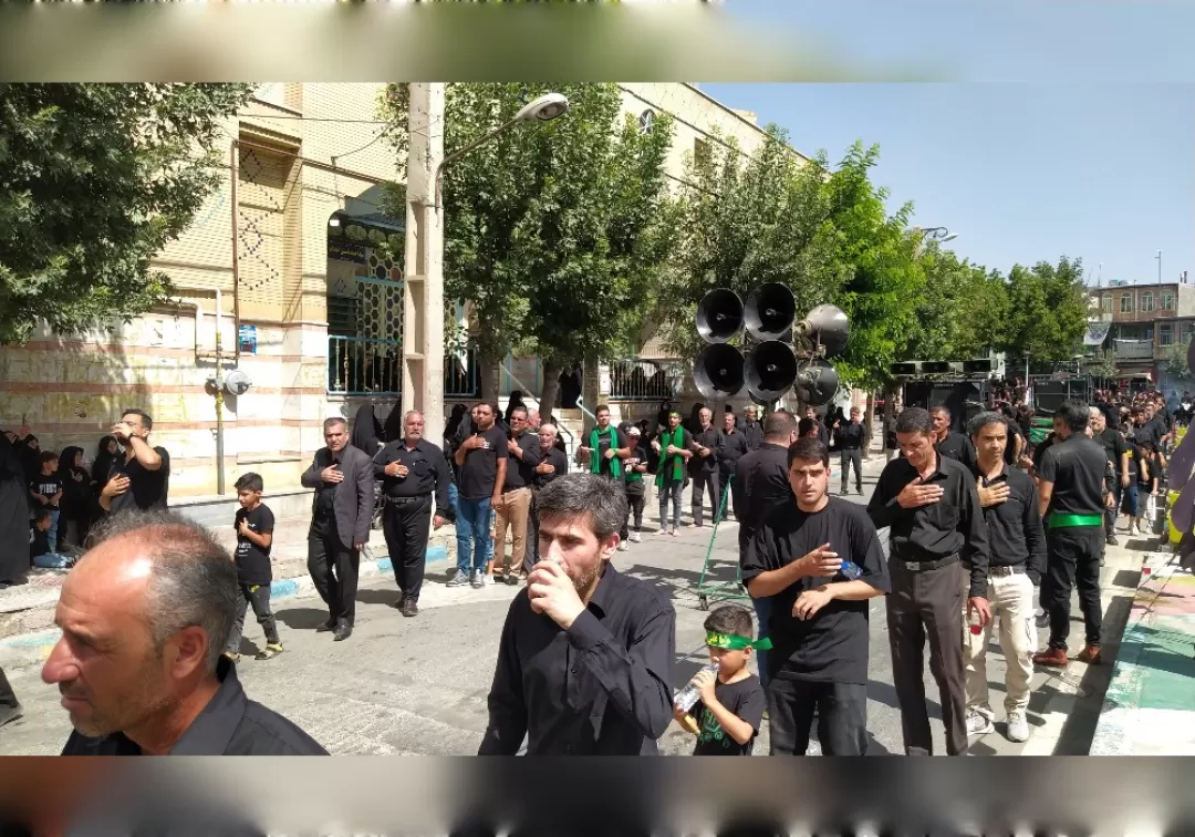 مراسم عزاداری صبح عاشورا در خنداب