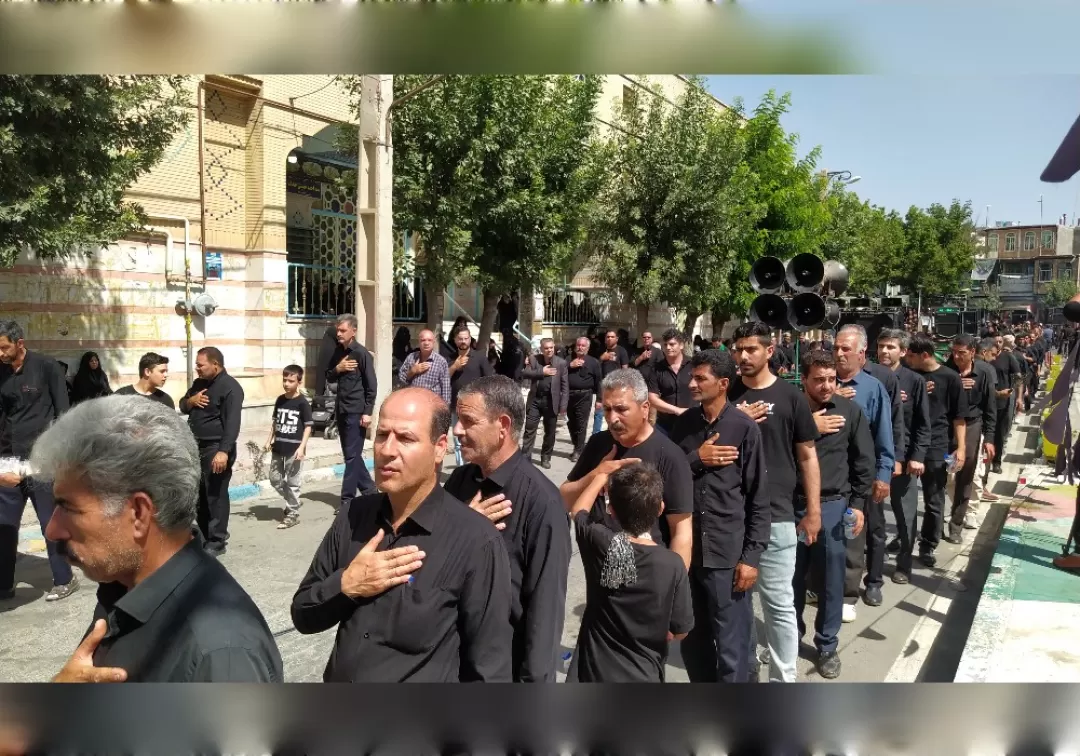 مراسم عزاداری صبح عاشورا در خنداب