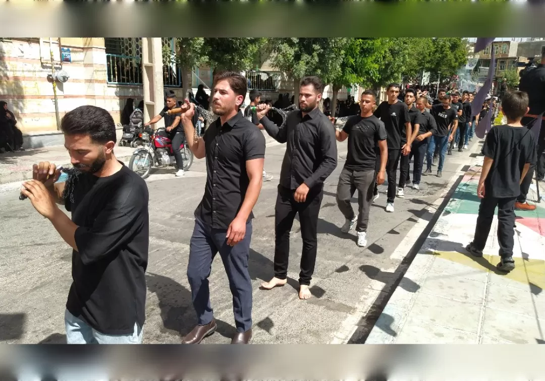 مراسم عزاداری صبح عاشورا در خنداب