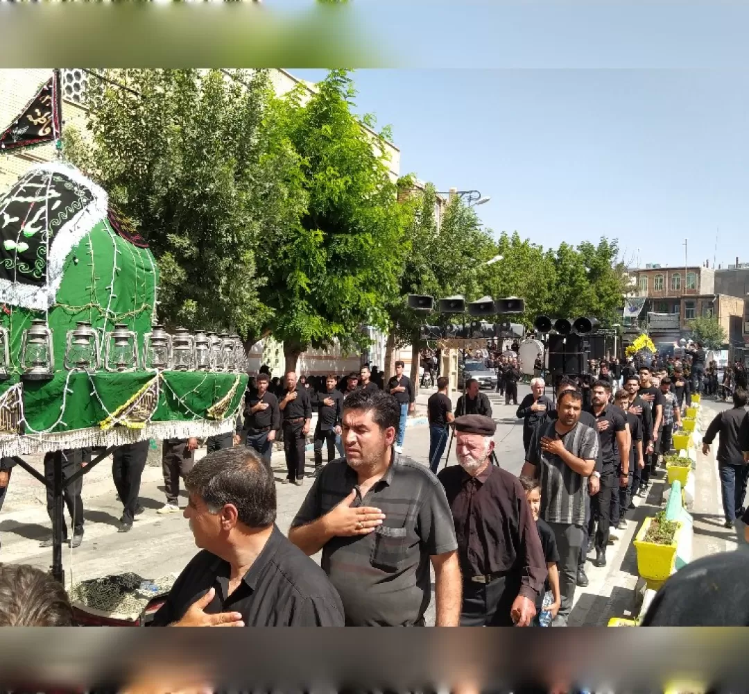 مراسم عزاداری صبح عاشورا در خنداب