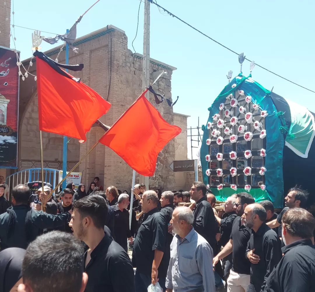 نخلگردانی و عزاداری ظهر عاشورا در تفرش