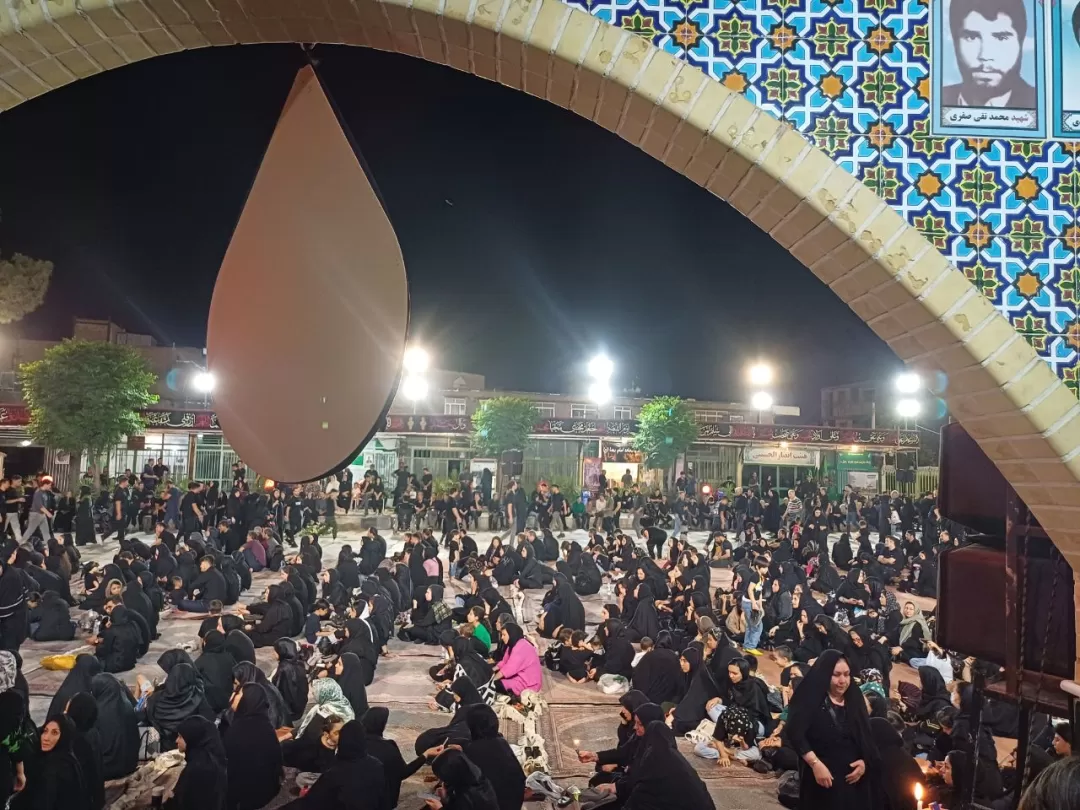 مراسم شام غریبان در ساوه برگزار شد