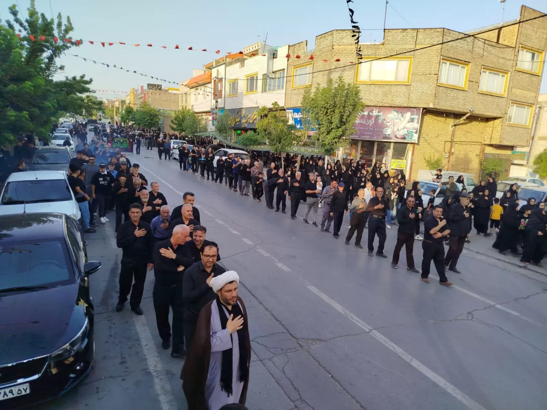 حرکت نمادین کاروان اسرای کربلا در کمیجان