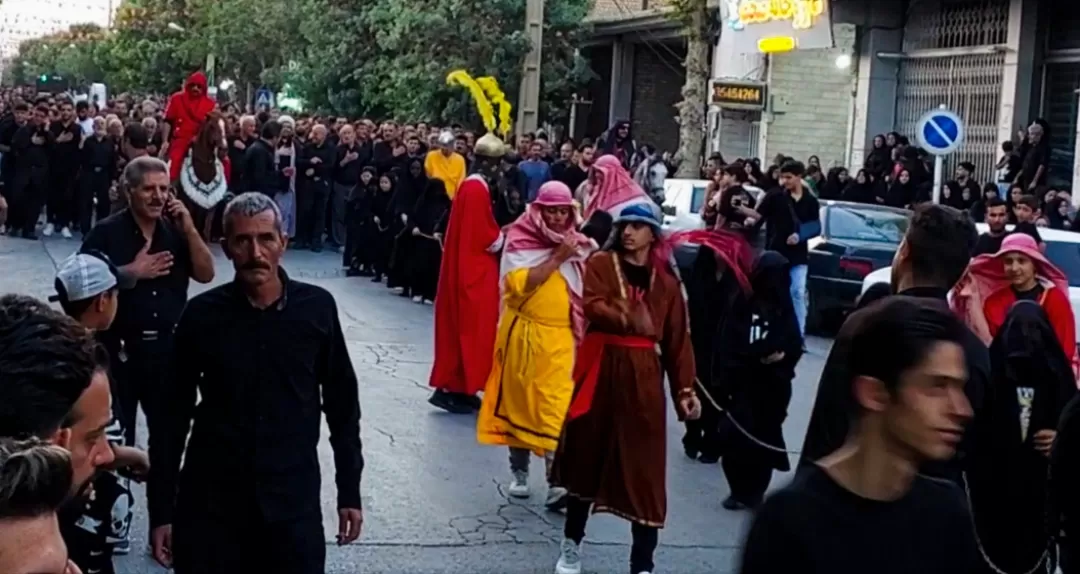 حرکت نمادین کاروان اسرای کربلا در کمیجان