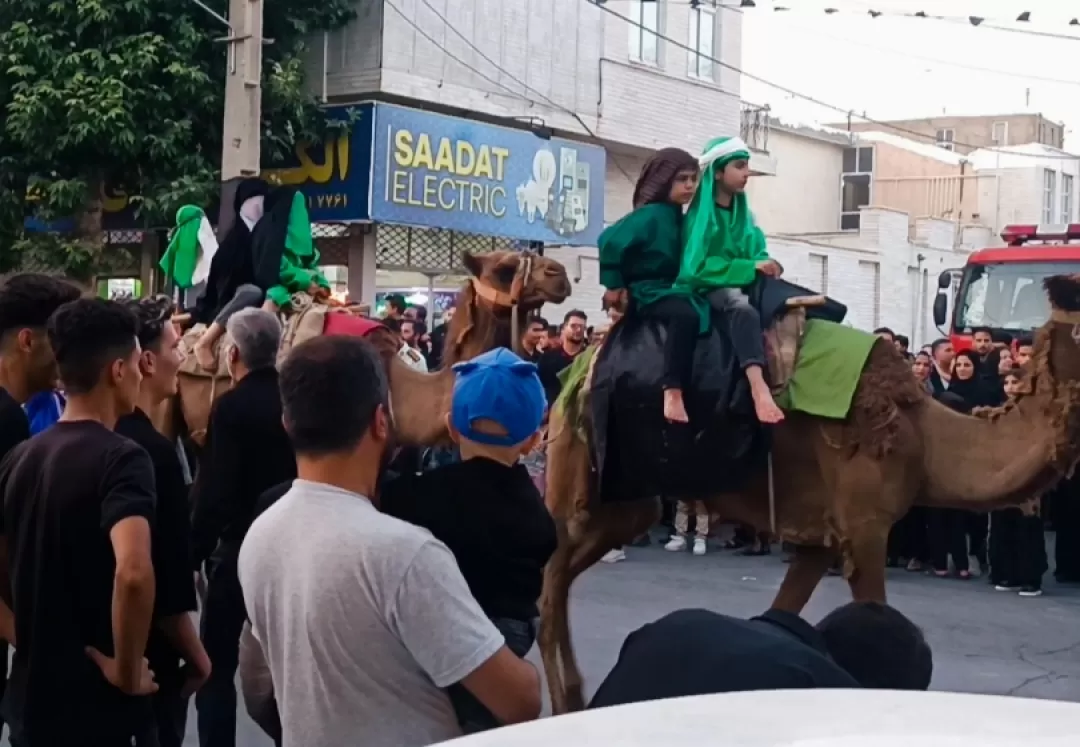 حرکت نمادین کاروان اسرای کربلا در کمیجان