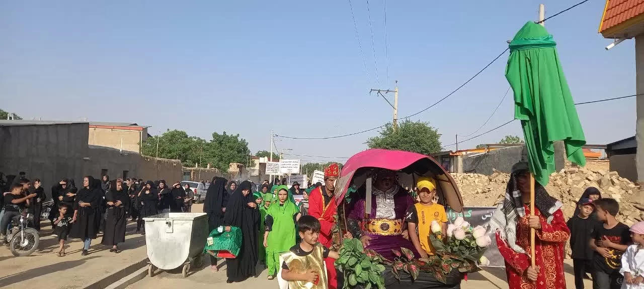 حرکت نمادین کاروان اسرای کربلا در فراهان