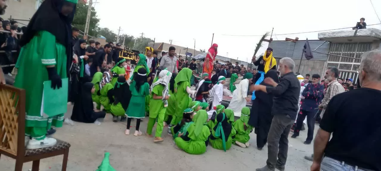 حرکت نمادین کاروان اسرای کربلا در فراهان