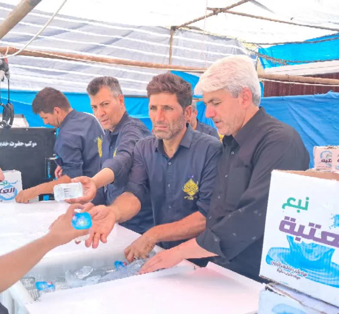 خدمترسانی موکب مردمی ساوه در نجف