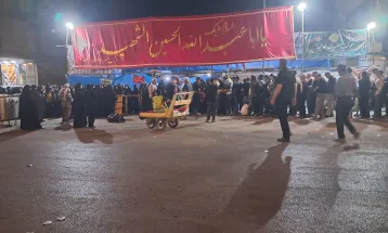 خدمت‌رسانی موکب مردمی ساوه در نجف