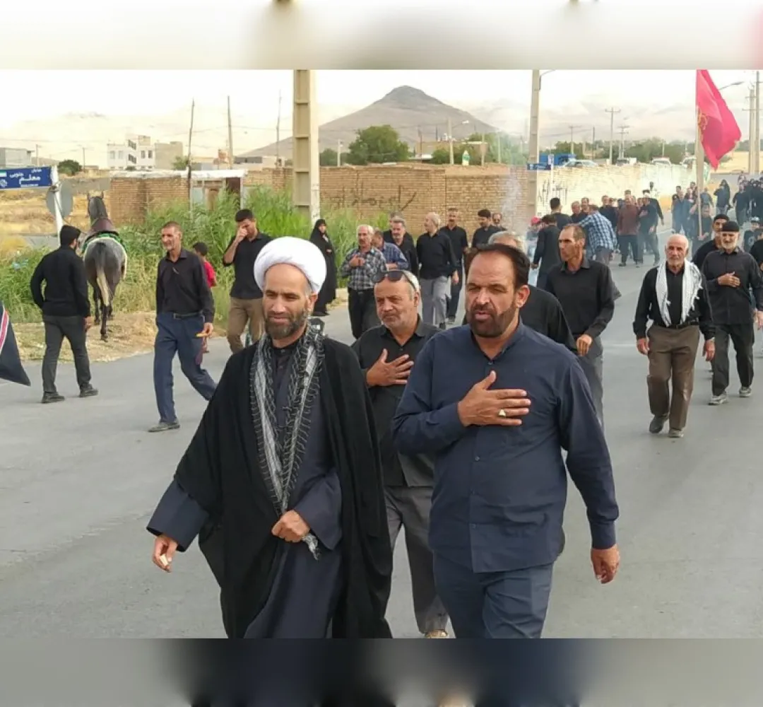 پیادهروی جاماندگان اربعین در خنداب