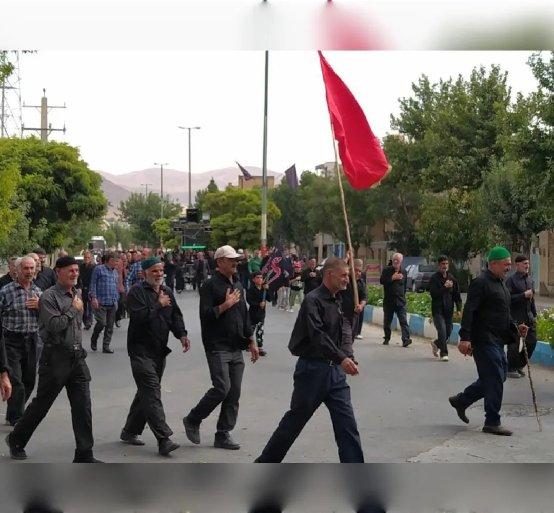 پیادهروی جاماندگان اربعین در خنداب برگزار شد