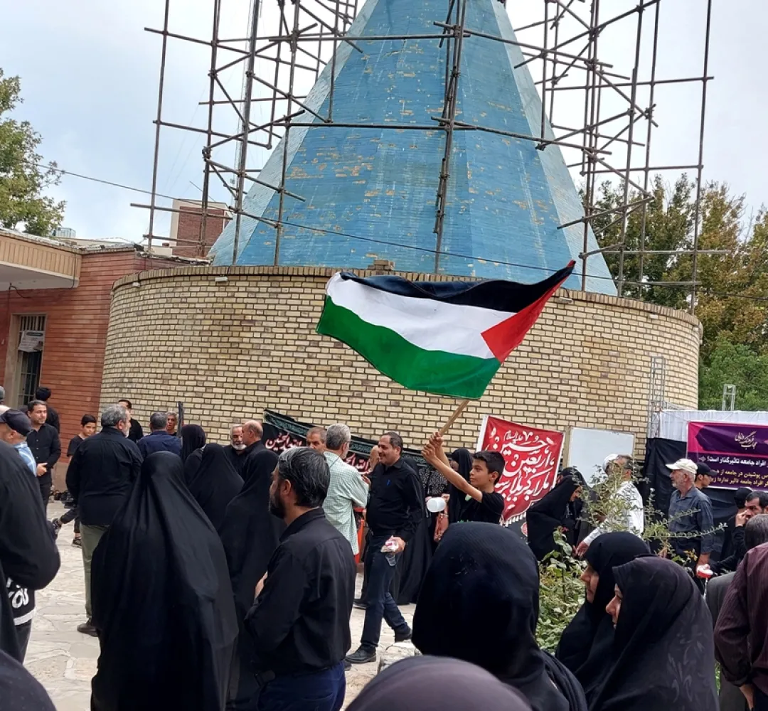 شکوه پیادهروی جاماندگان اربعین حسینی در تفرش