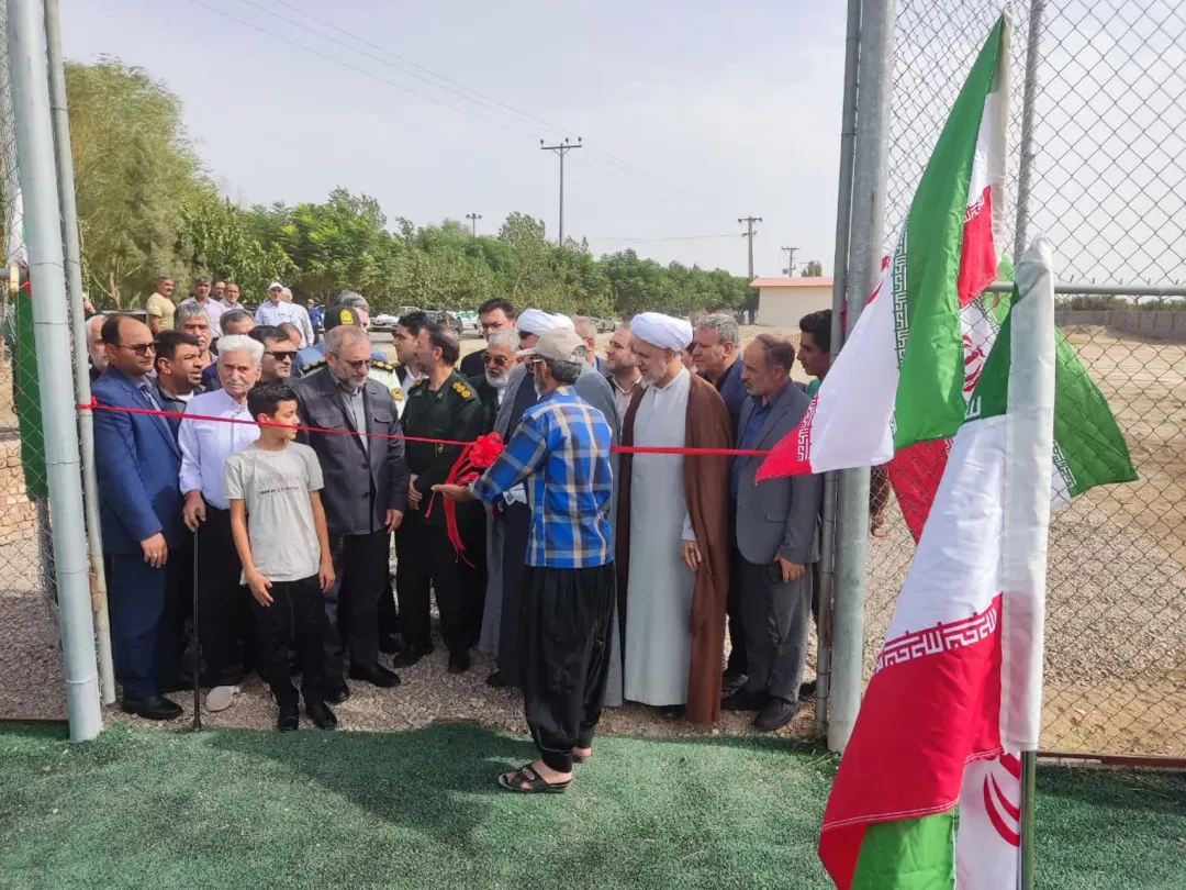 آئین افتتاح مجموعه فرهنگی ورزشی روستای «قردین»