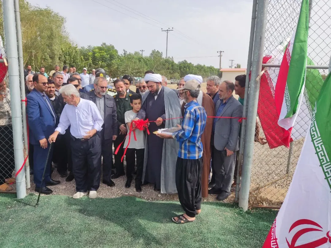 آئین افتتاح مجموعه فرهنگی ورزشی روستای «قردین»