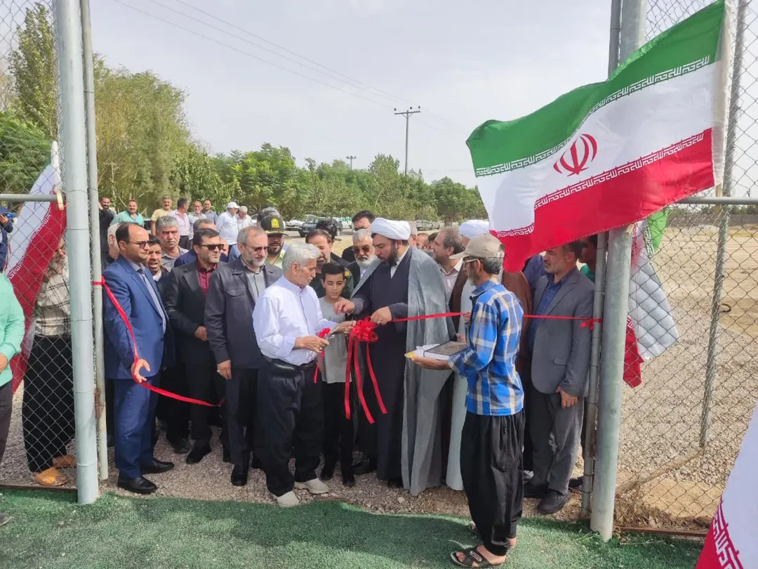 آئین افتتاح مجموعه فرهنگی ورزشی روستای «قردین»