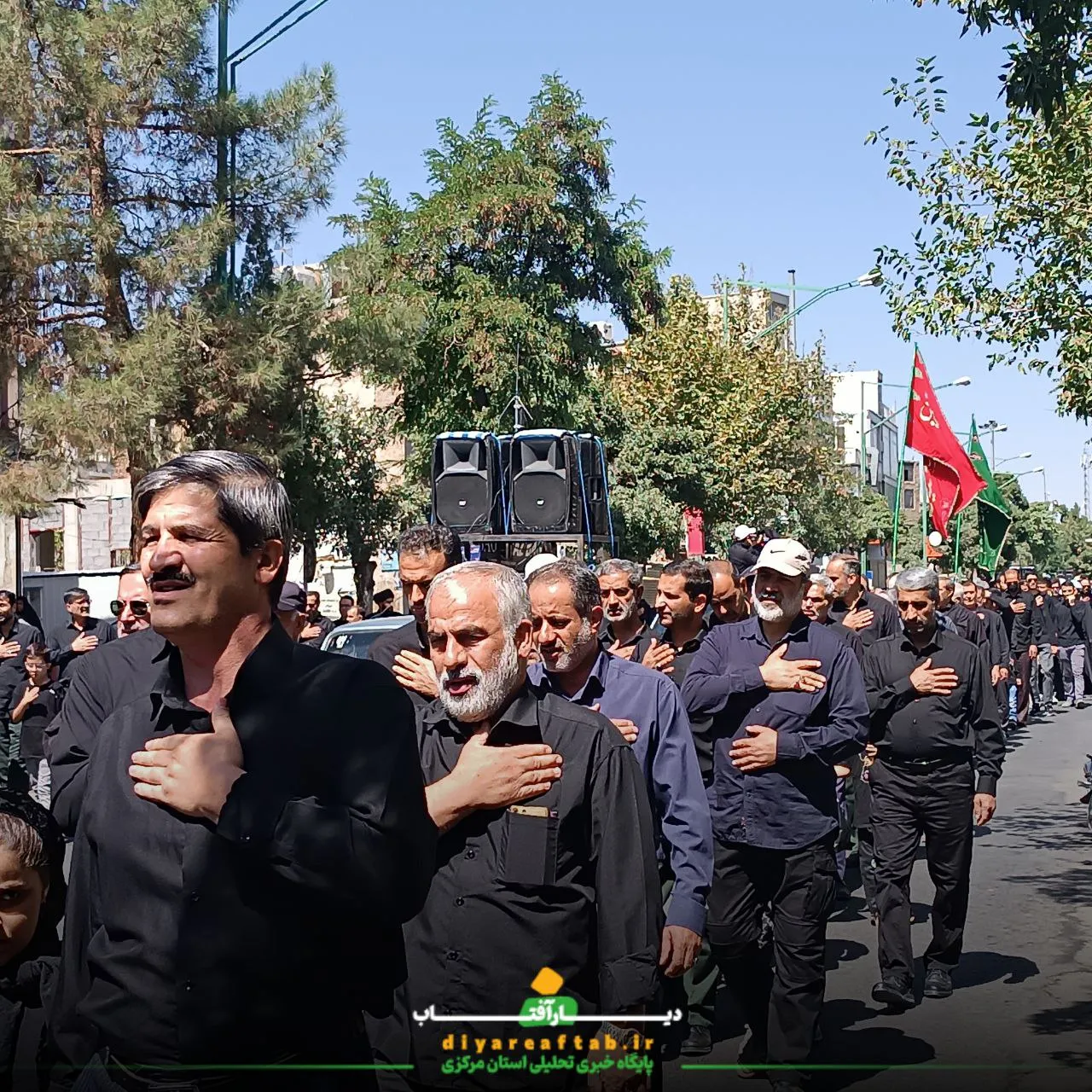 کاروان عزاداری در اراک به حرکت درآمد