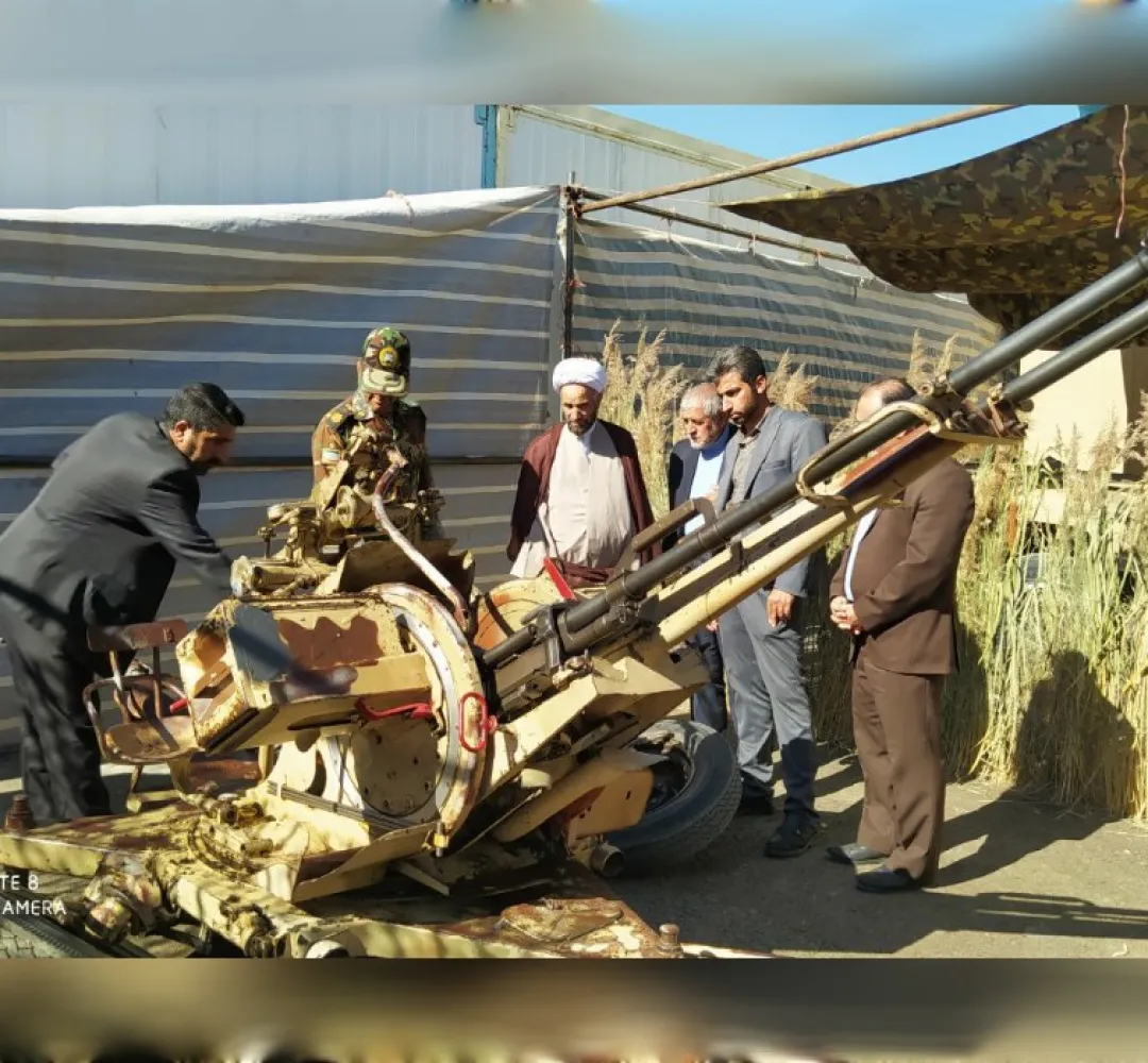 افتتاح نمایشگاه دفاع مقدس در خنداب