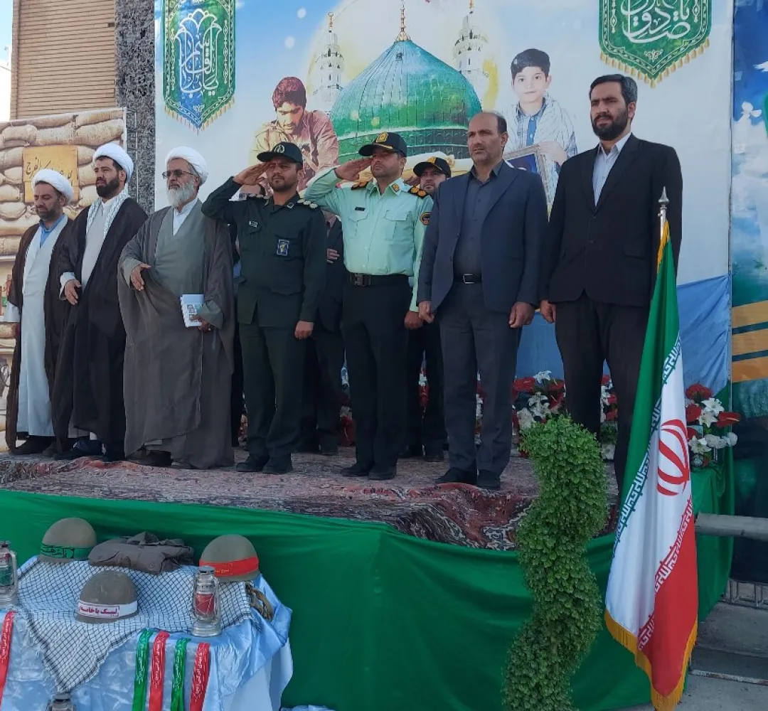برگزاری صبحگاه مشترک نیروهای مسلح شهرستان تفرش