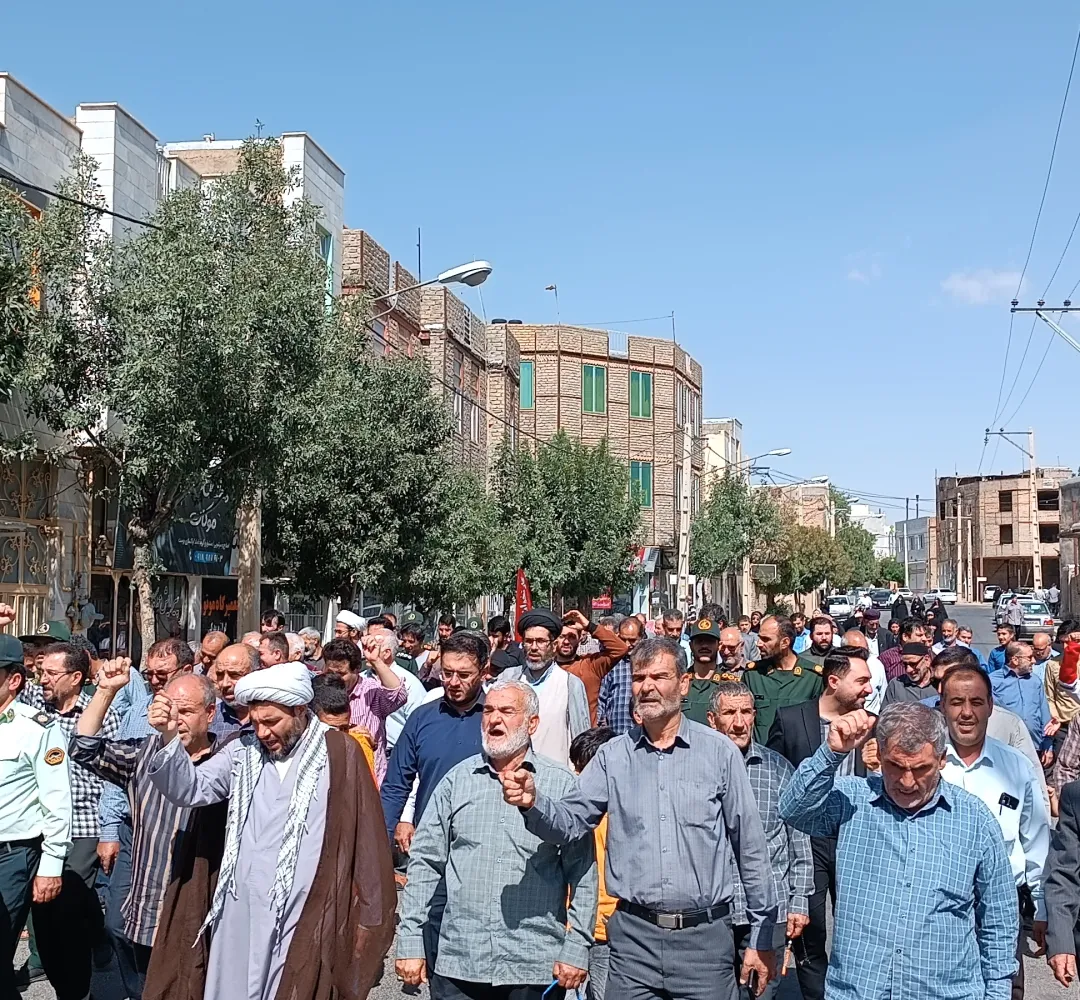 همدردی با مظلومان لبنان و فلسطین در کمیجان