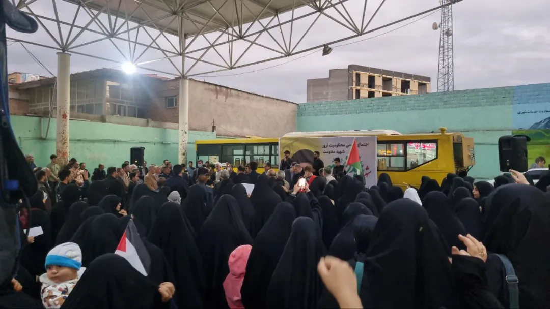 تجمع ساوجی‌ها در سوگ شهادت سید «حسن نصرالله»