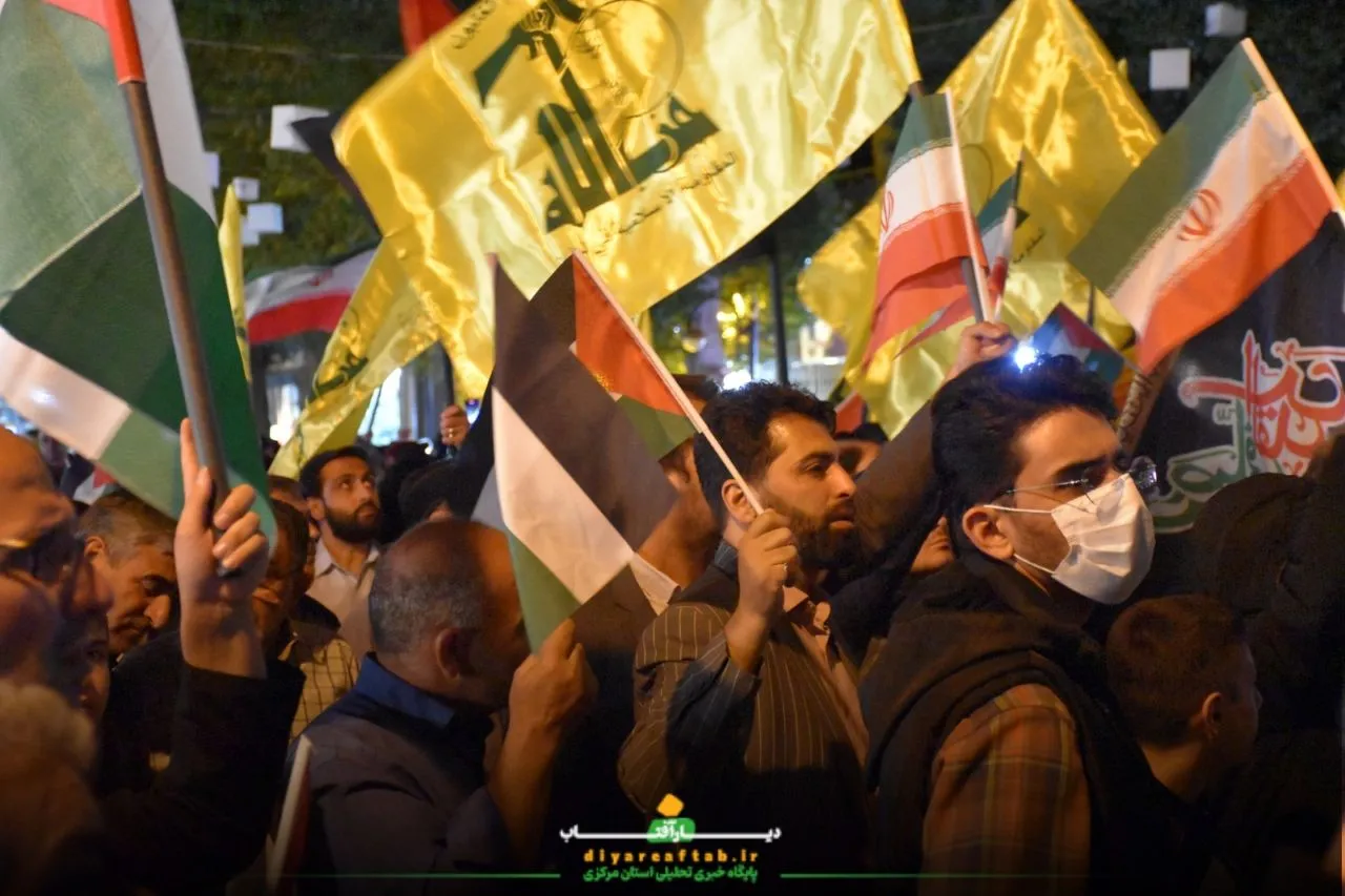 تجمع مردم اراک در محکومیت ترور شهید نصرالله