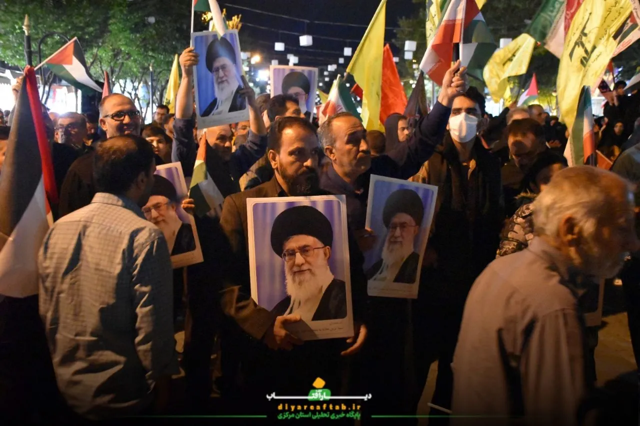 تجمع مردم اراک در محکومیت ترور شهید نصرالله