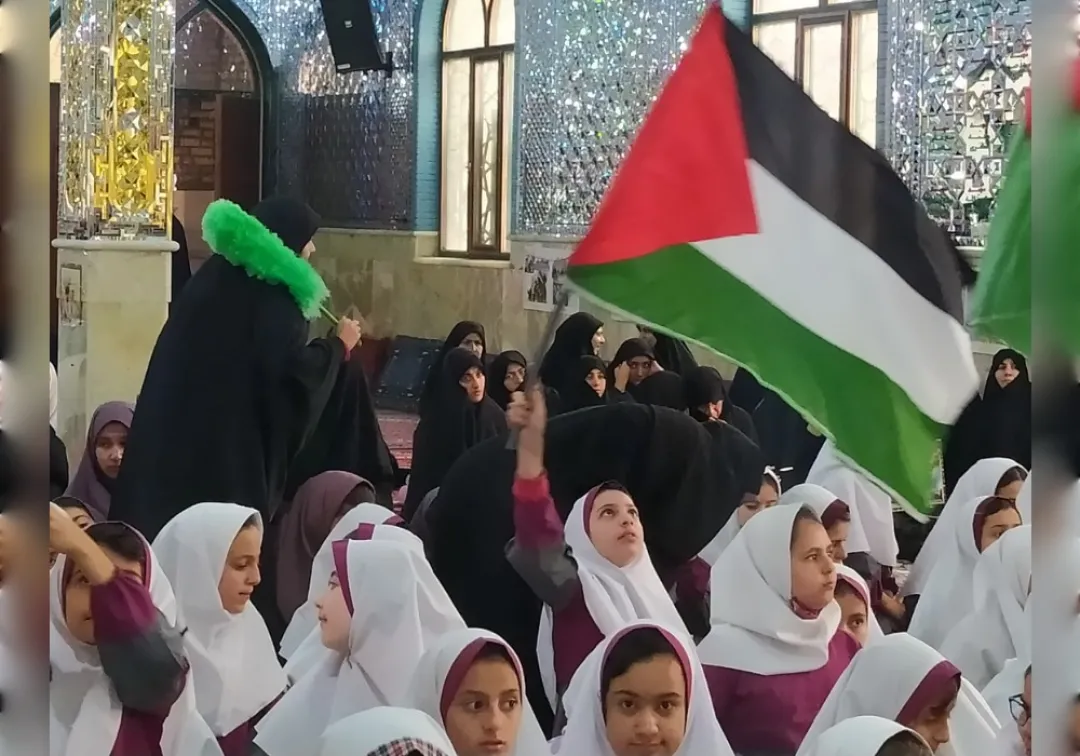 تجمع مردم خنداب در پی جنایات رژیم صهیونیستی