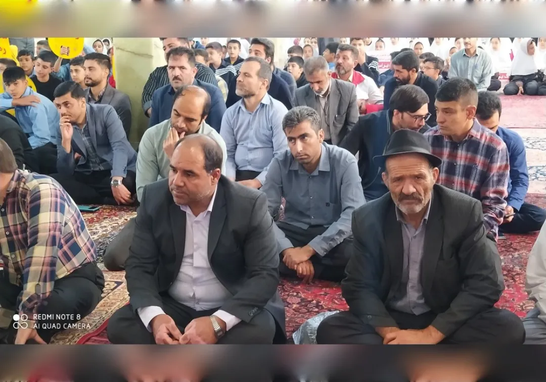 تجمع مردم خنداب در پی جنایات رژیم صهیونیستی