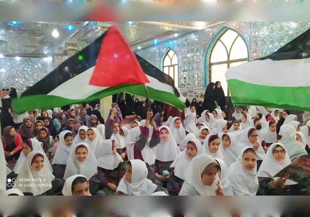 تجمع مردم خنداب در پی جنایات رژیم صهیونیستی