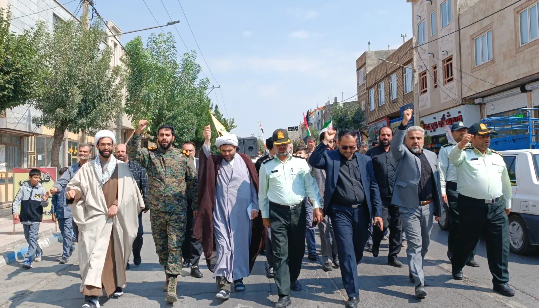 تجمع محکومیت ترور سید حسن نصرالله در کمیجان