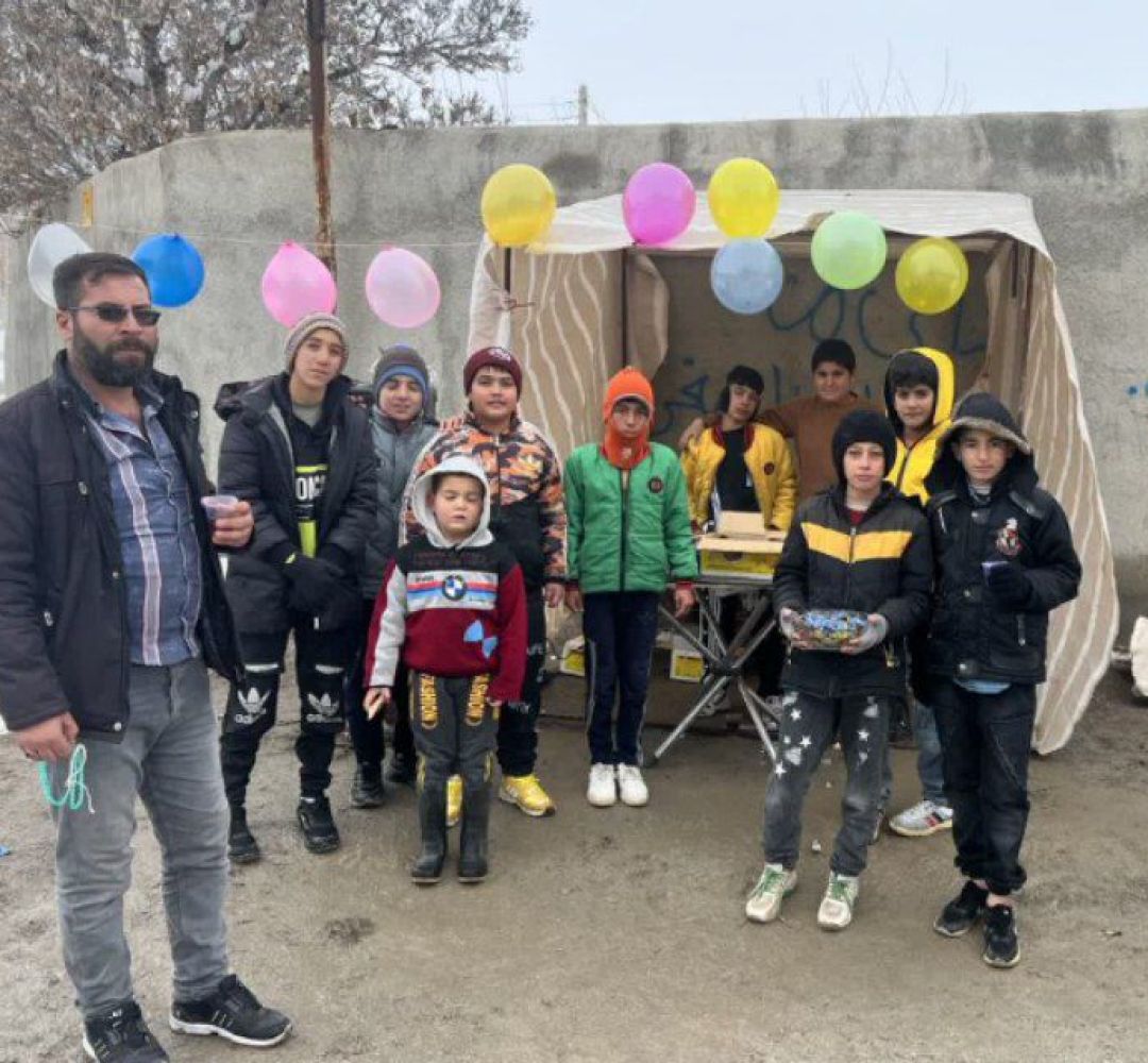 پذیرایی نوجوانان روستاهای ساوه از منتظران ظهور