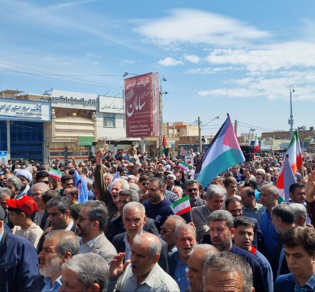حضور پرشور روزهداران ساوجی در روز قدس