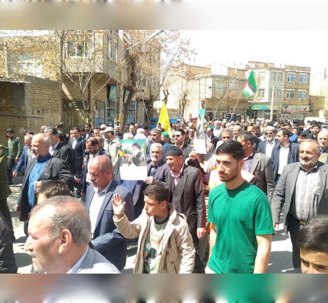 راهپیمایی باشکوه روز قدس در خنداب