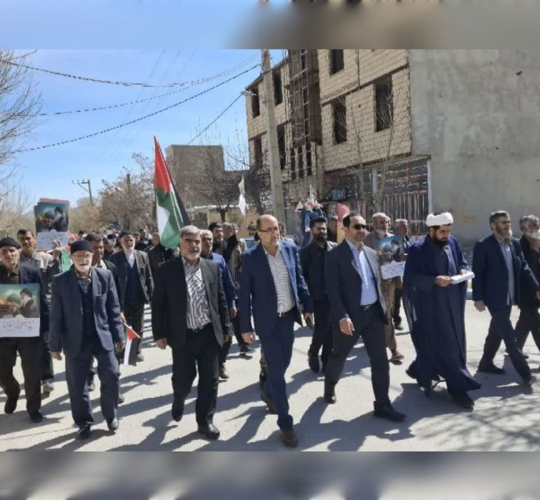 راهپیمایی روز قدس در روستاهای خنداب