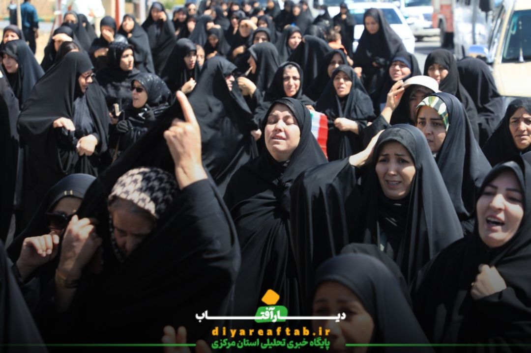 مراسم تشییع شهدا در اسفندان