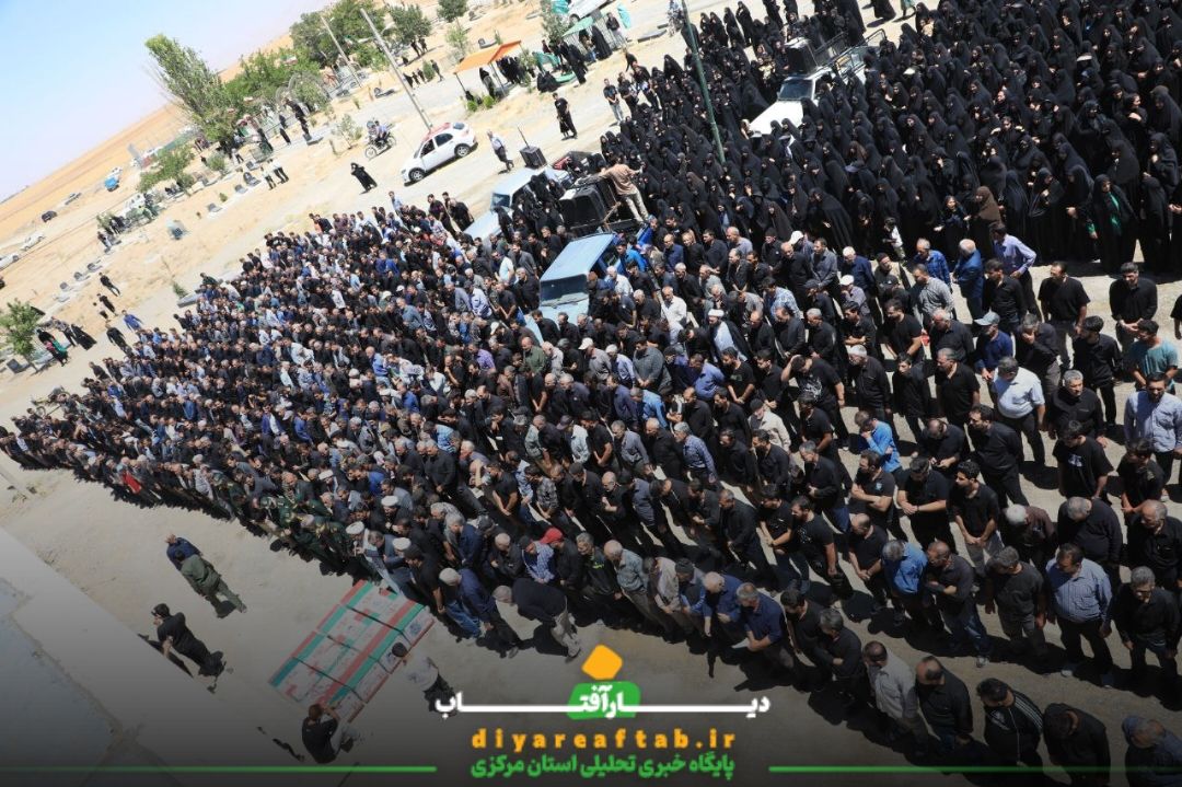 مراسم تشییع شهدا در اسفندان