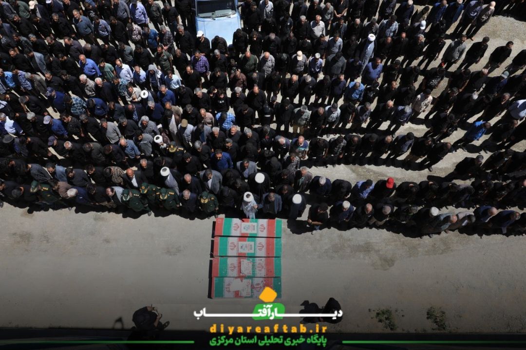مراسم تشییع شهدا در اسفندان