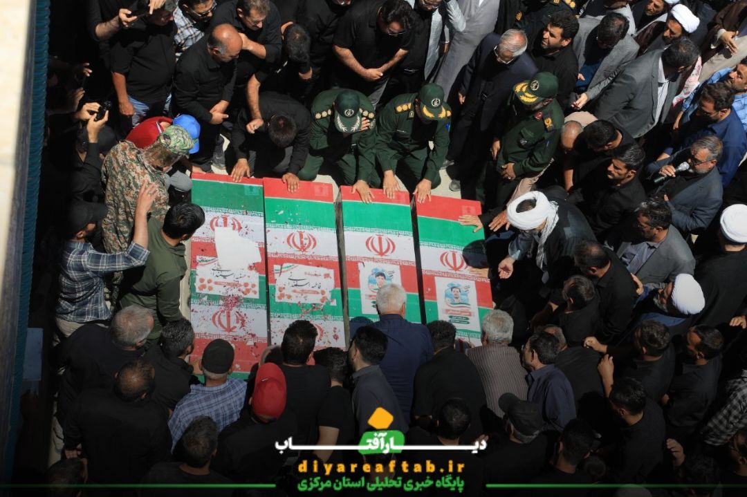 مراسم تشییع شهدا در اسفندان