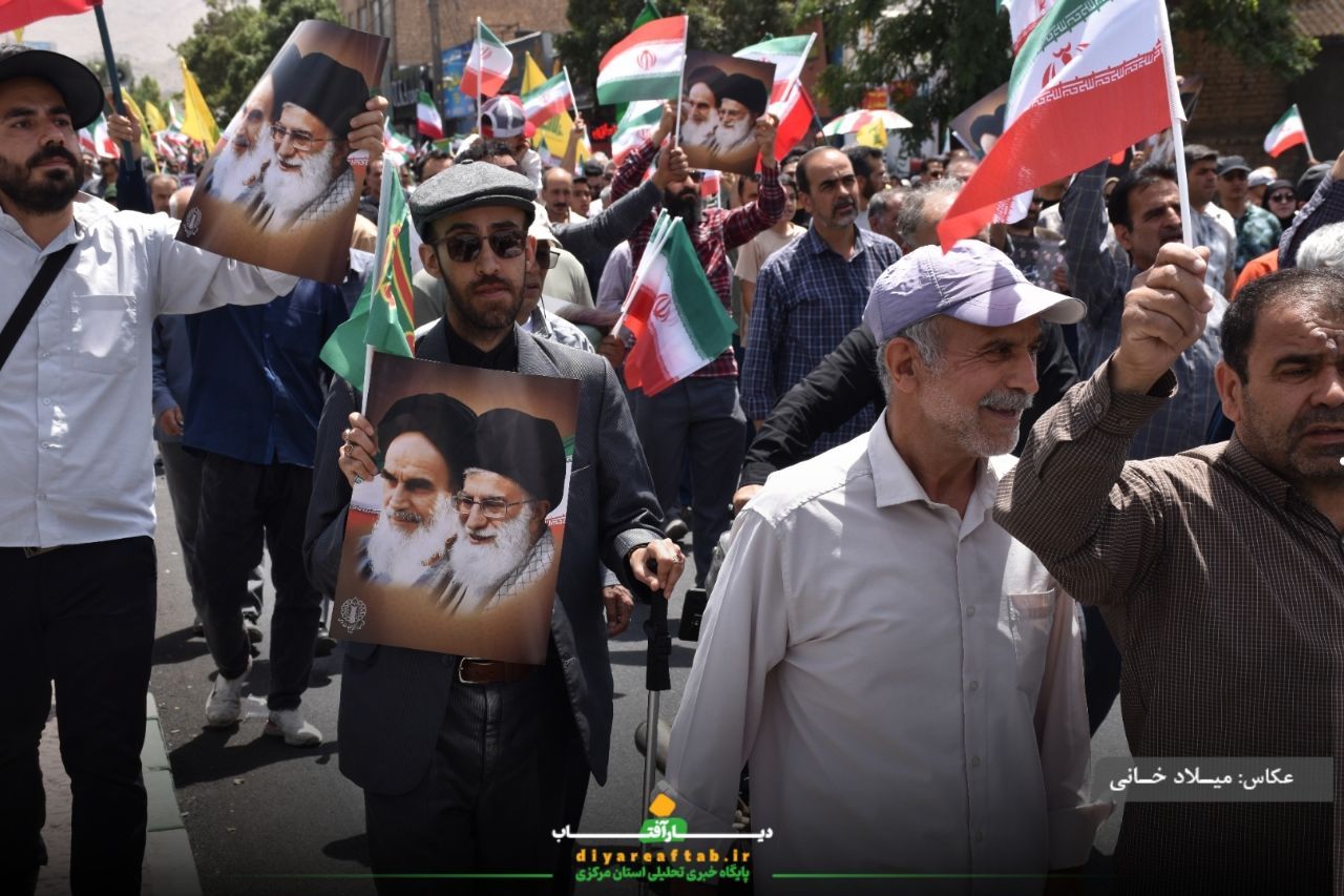 راهپیمایی باشکوه جمعه خشم و نصر در اراک