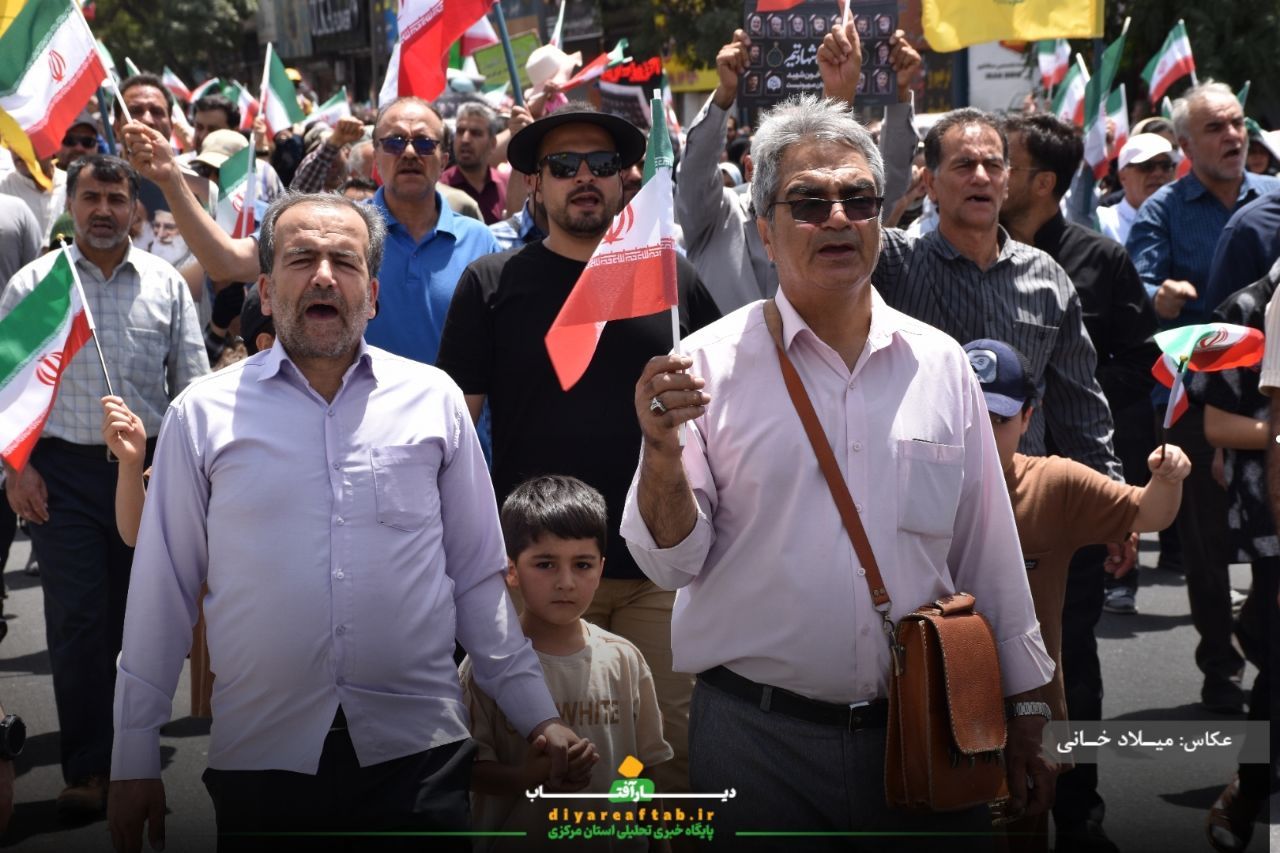 راهپیمایی باشکوه جمعه خشم و نصر در اراک
