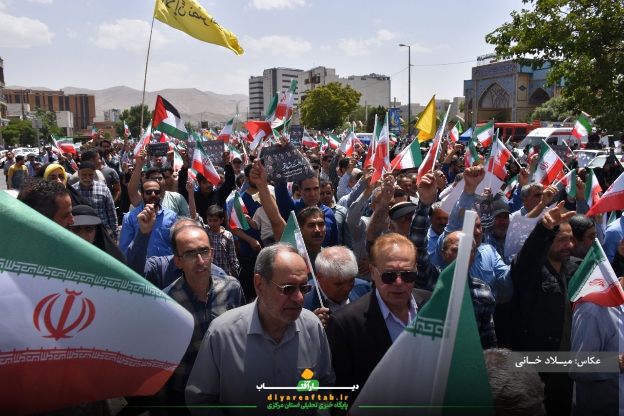 راهپیمایی باشکوه جمعه خشم و نصر در اراک