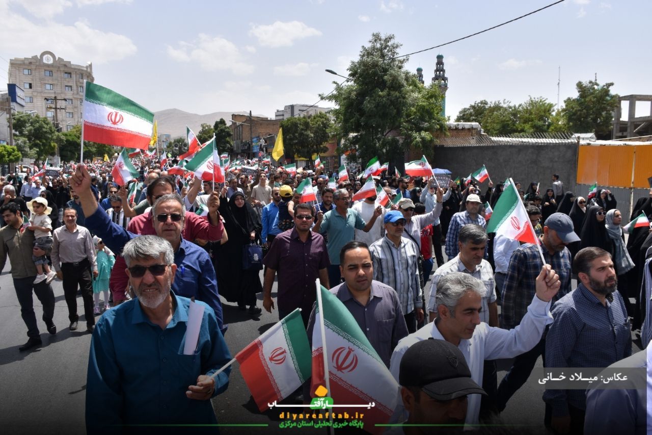 راهپیمایی باشکوه جمعه خشم و نصر در اراک
