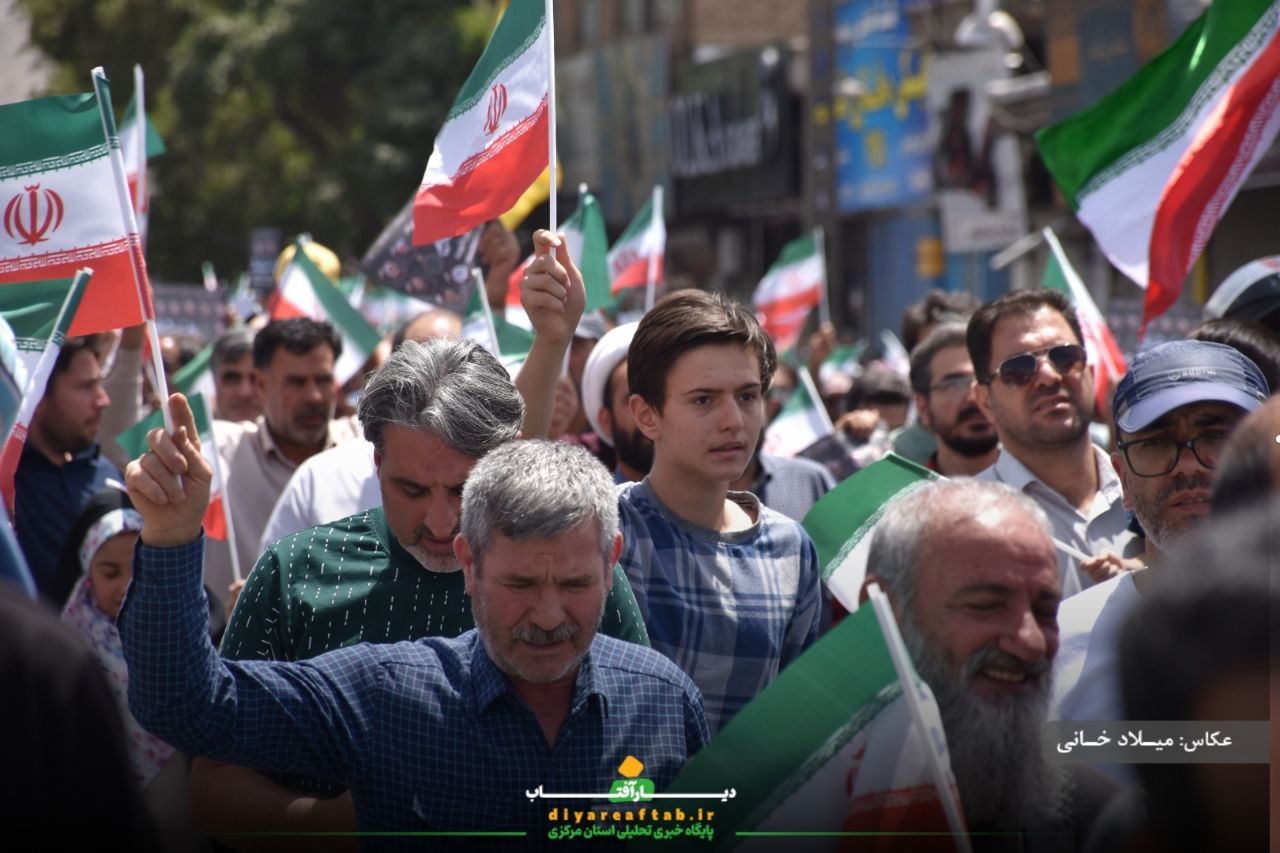 راهپیمایی باشکوه جمعه خشم و نصر در اراک